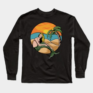 chillin mermaid Long Sleeve T-Shirt